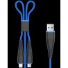 Cavo Fish 1 Devia 2 in 1 Apple iOS & Android M-Usb Blu