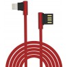 Cavo King USB - Lightning ad angolo 90° Rosso