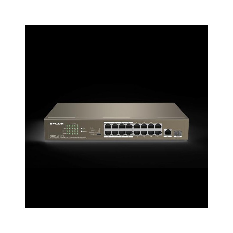 Switch 16 porte PoE 100Mb 1 porta 1Gbps + SFP F1118P-16-150W