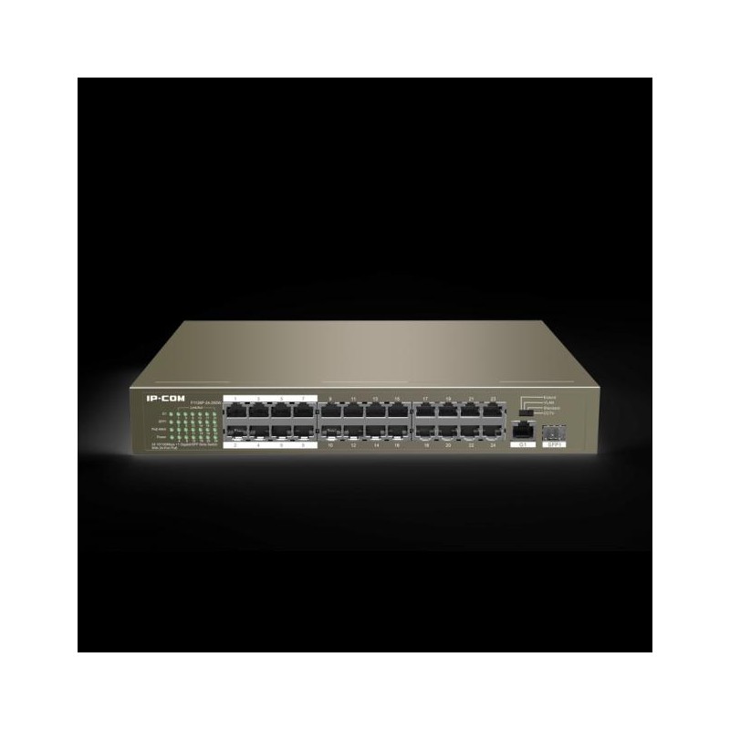 Switch 24 porte PoE 10/100Mbps + 1 Gbit + 1 slot SFP IP-COM