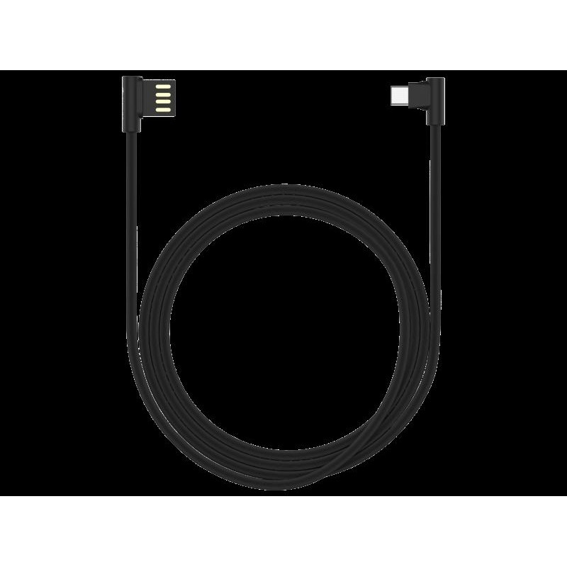 Cavo King USB - Type-C ad angolo 90° Nero