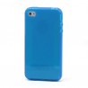 Blue TPU JELLY plastica trasparente  for iphone 4/4s 1.5MM