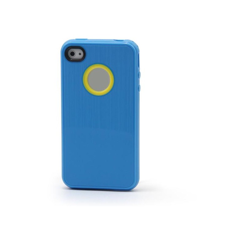 Blue TUP JELLY silicon case for iphone 4/4s