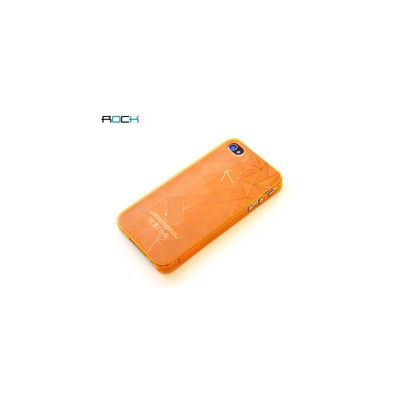 Cover Rock Dazzling Serie in Policarb  iPhone 4/4s arancio