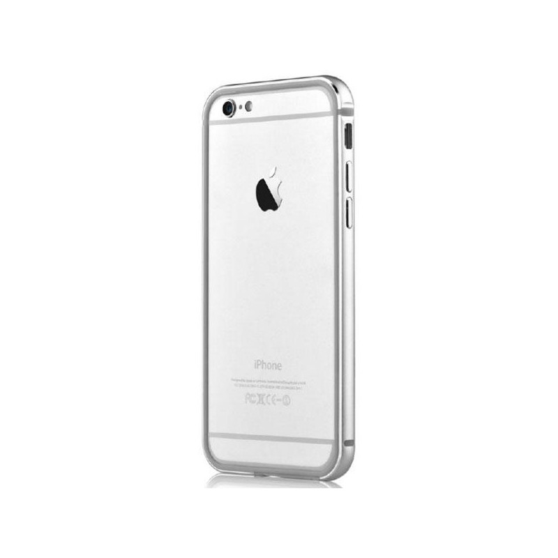 Cover Bumper Alluminio Per iPhone 6 e 6S Colore Argento