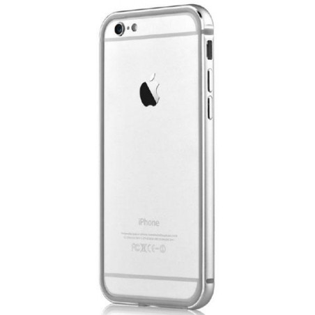 Cover Bumper Alluminio Per iPhone 6 e 6S Colore Argento