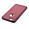 Cover in Vera Pelle Per iPhone 6/6S Con Vista Logo Bordeaux