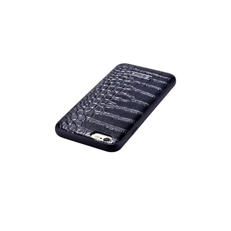 Custodia in Pelle trama coccodrillo iPhone 6S/6 Nera