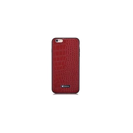 Custodia in Pelle trama coccodrillo iPhone 6S/6 Bordeaux