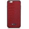 Custodia in Pelle trama coccodrillo iPhone 6S/6 Bordeaux