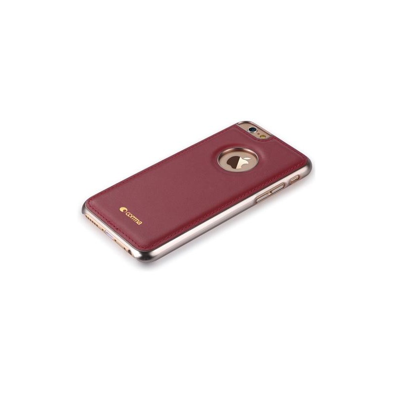 Custodia in Pelle Vista Logo per iPhone 6S/6 Bordeaux