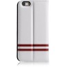 Cover a Libro in Pelle Italiana Bally per iPhone 6/6S Bianca