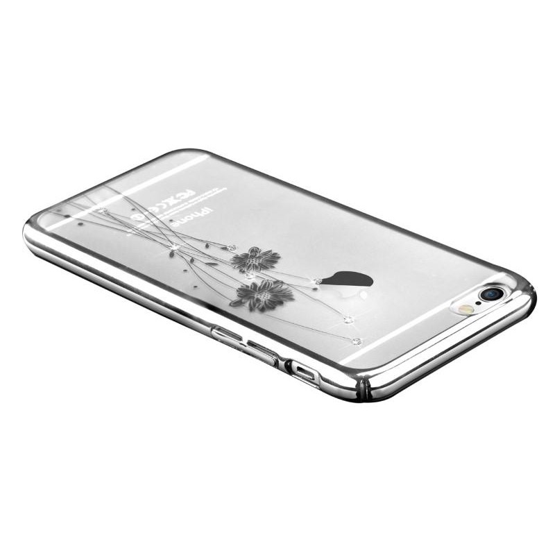 Custodia con Swarovski per iPhone 6/6S Crystal Ballet Silver