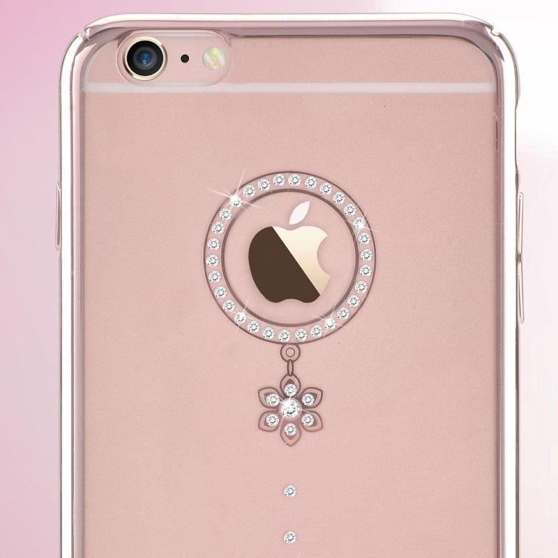 Custodia Swarovski per iPhone 6/6S Crystal Camelia Bianca