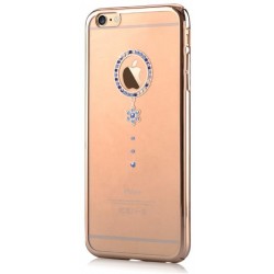 Custodia Swarovski per iPhone 6/6S Crystal Camelia Blu G