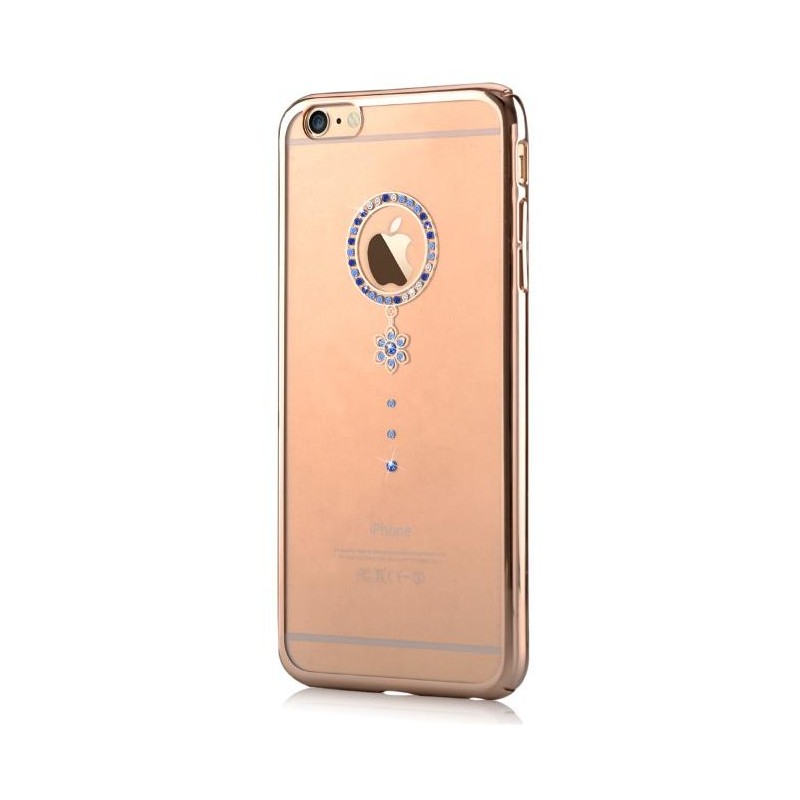 Custodia Swarovski per iPhone 6/6S Crystal Camelia Blu G