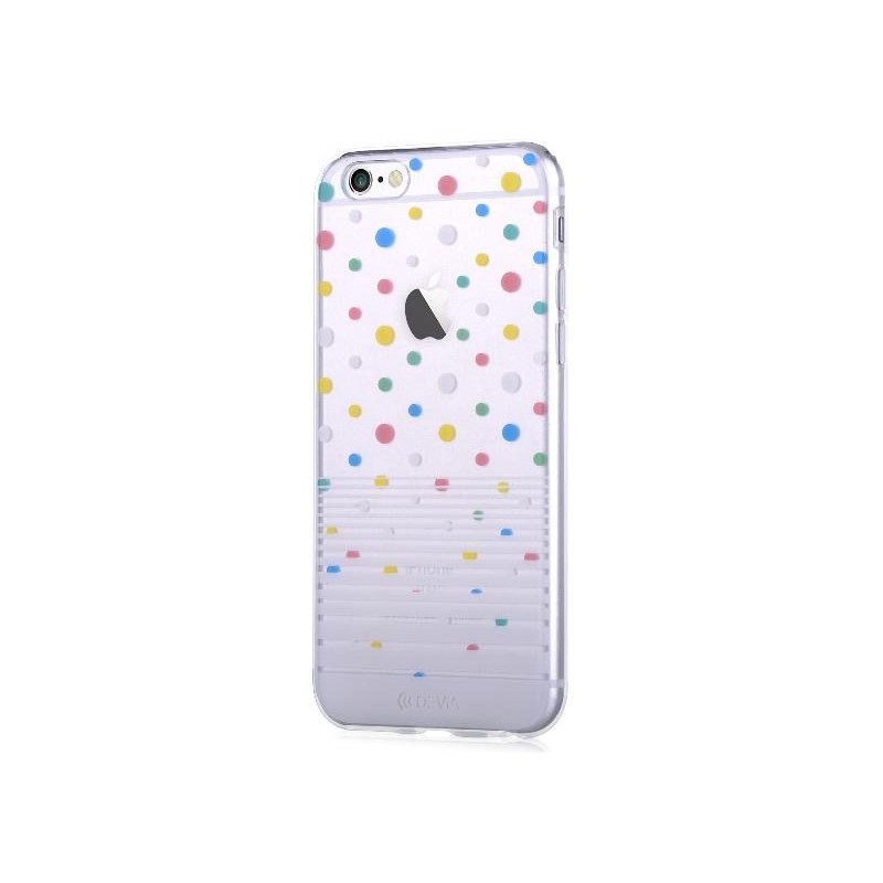 Custodia Vango soft Polka per iPhone 6S/6 Plus Bianca