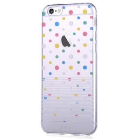 Custodia Vango soft Polka per iPhone 6S/6 Plus Bianca