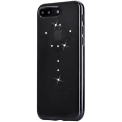 Cover Soft Iris Crystals from Swarovski iPhone 7 Nera