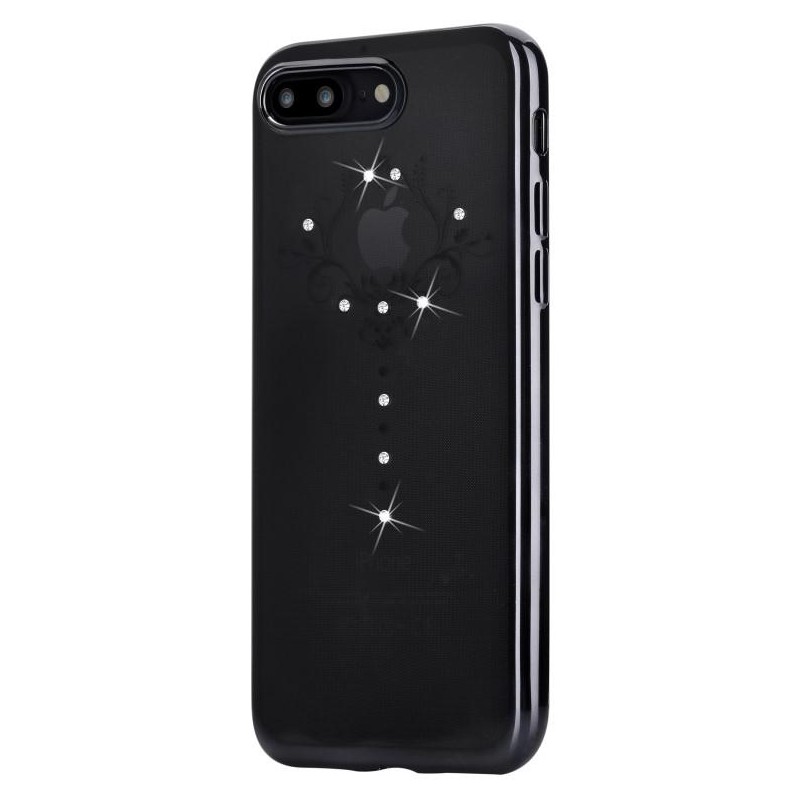 Cover Soft Iris Crystals from Swarovski iPhone 7 Nera