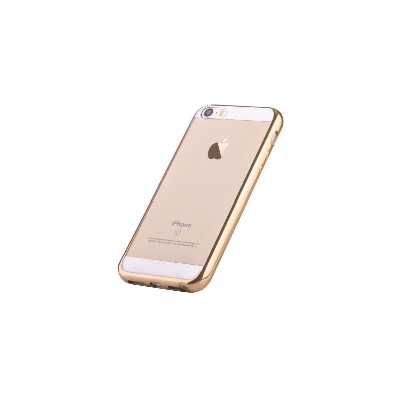 Custodia Protettiva per iPhone 5 5C 5S SE Soft Colore Oro