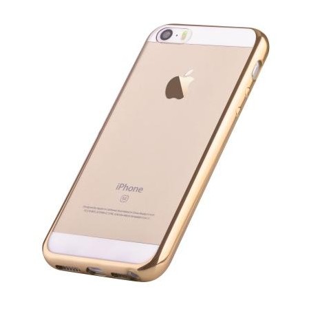 Custodia Protettiva per iPhone 5 5C 5S SE Soft Colore Oro