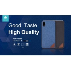 Cover in Pelle Lavorata Acme per iPhone X Nera