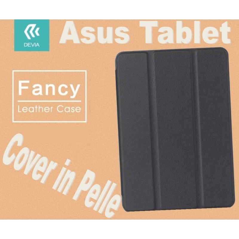 Custodia in pelle per Tablet Asus Zenpad 10.1 Z300C Nera