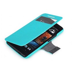 Cover Rock Flexible series HtC One M7 Blu