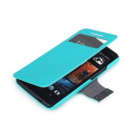 Cover Rock Flexible series HtC One M7 Blu