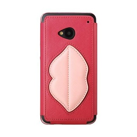 Cover Rock Bacio Monroe in pelle per htC one M7 Pesca