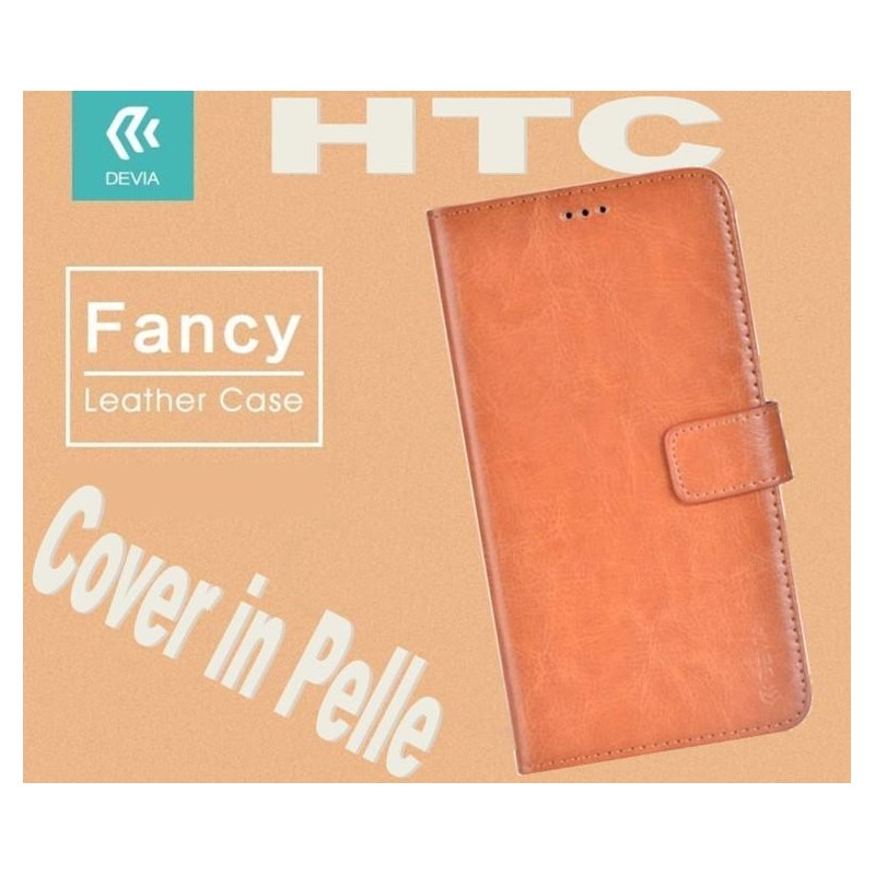 Custodia a Libro in Pelle Per HTC A9 Marrone