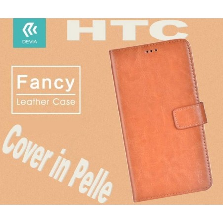 Custodia a Libro in Pelle Per HTC A9 Marrone