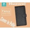 Custodia a Libro in Pelle Per Huawei P8 Nera