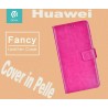 Custodia a Libro in Pelle Per Huawei P8 Rossa