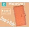 Custodia a Libro in Pelle Per Huawei Y6 2015 Marrone