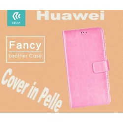 Custodia a Libro in Pelle Per Huawei Y6 2015 Rosa