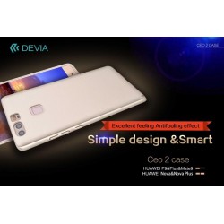 Cover C.E.O. Microfibra Per Huawei P9 Plus Nera