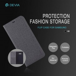 Cover libro Devia Flip Case per Huawei Honor Y6 II 5A Nera