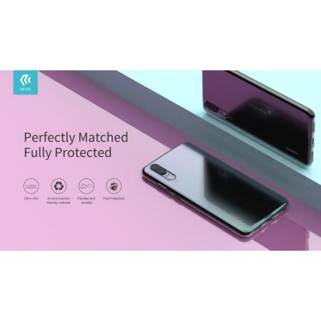 Cover protezione PP Devia per Huawei P20 Trasparente