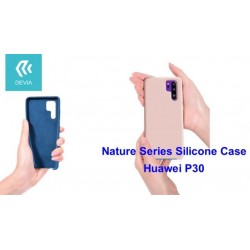 Cover Nature in Silicone per Huawei P30 flessibile Rosa