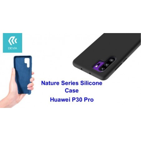 Cover Nature in Silicone per Huawei P30 Pro flessibile Nera