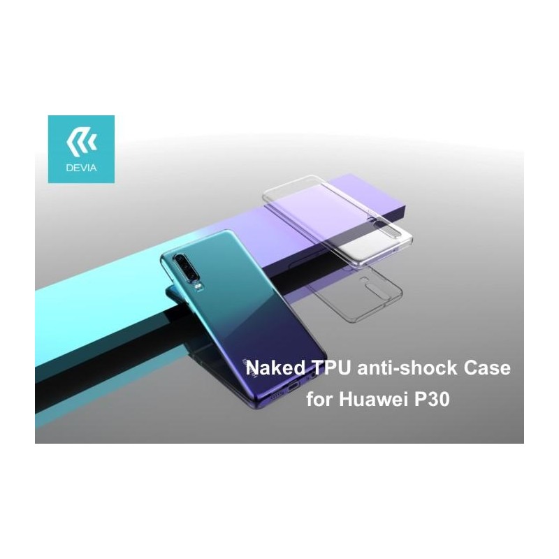 Cover in TPU Antishock per Huawei P30 Trasparente