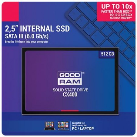 SSD GOODRAM CX400 512GB SATA III 2,5 - retail box