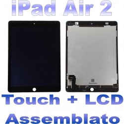 LCD + Touch Assemblato per iPad 2 Air Nero Grado AAA+