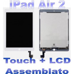 LCD + Touch Assemblato per iPad 2 Air Bianco Grado AAA+