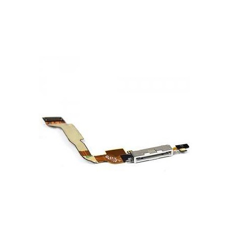 Connettore Carica con cavo flat per iPhone 4 Bianc