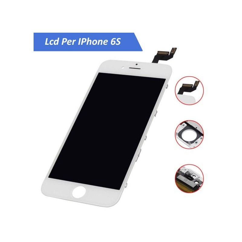 Display LCD Originale LG AAA+ per iPhone 6S Bianco