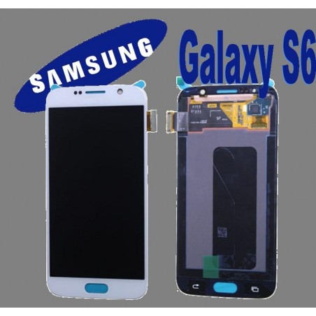 LCD + TOUCH ORIGINALE PER GALAXY S6 BIANCO GH9717260B