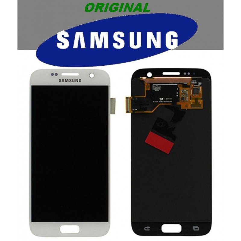 LCD + TOUCH PER GALAXY S7 ORIGINALE BIANCO GH9718523D